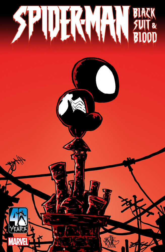 Spider - Man Black Suit And Blood #1 (Of 4) Skottie Young Variant - gabescaveccc