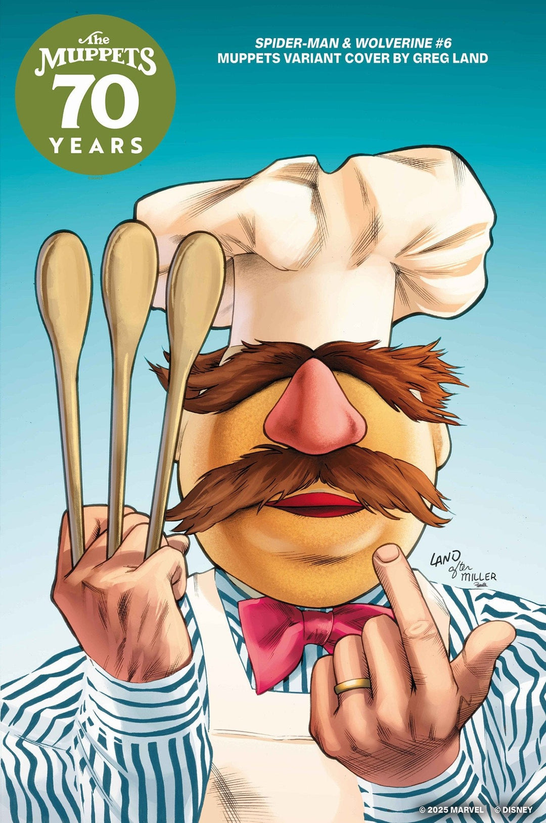 Spider Man & Wolverine 6 Greg Land Muppets Variant - gabescaveccc