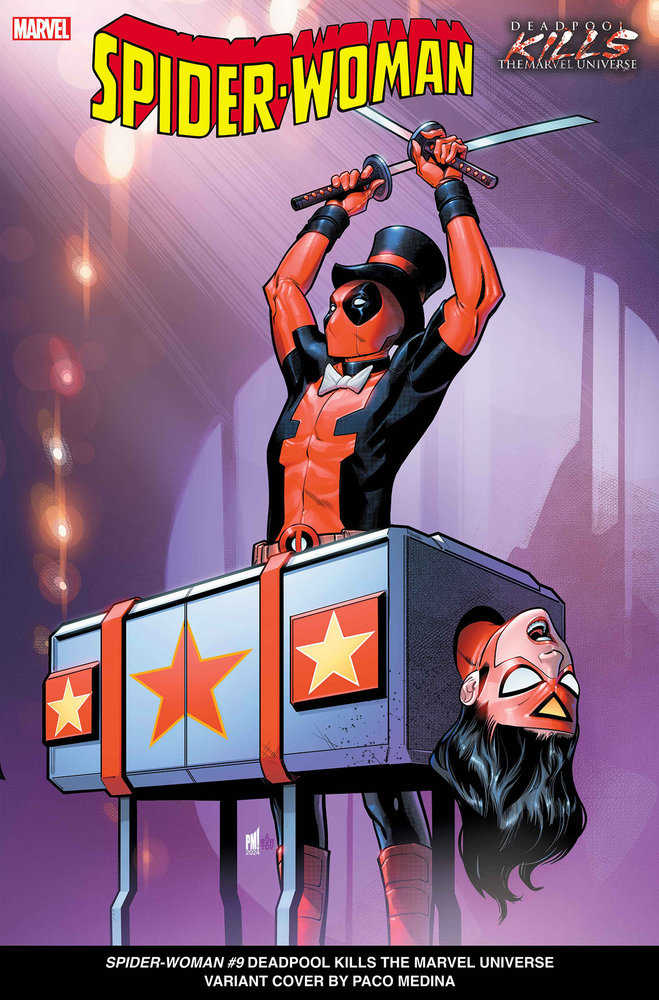 Spider - Woman #9 Paco Medina Deadpool Kills The Marvel Universe Variant - gabescaveccc