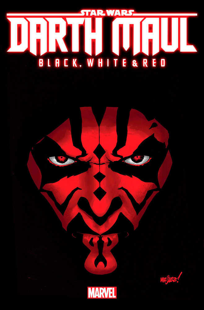 Star Wars: Darth Maul - Black, White & Red #1 David Marquez Variant - gabescaveccc