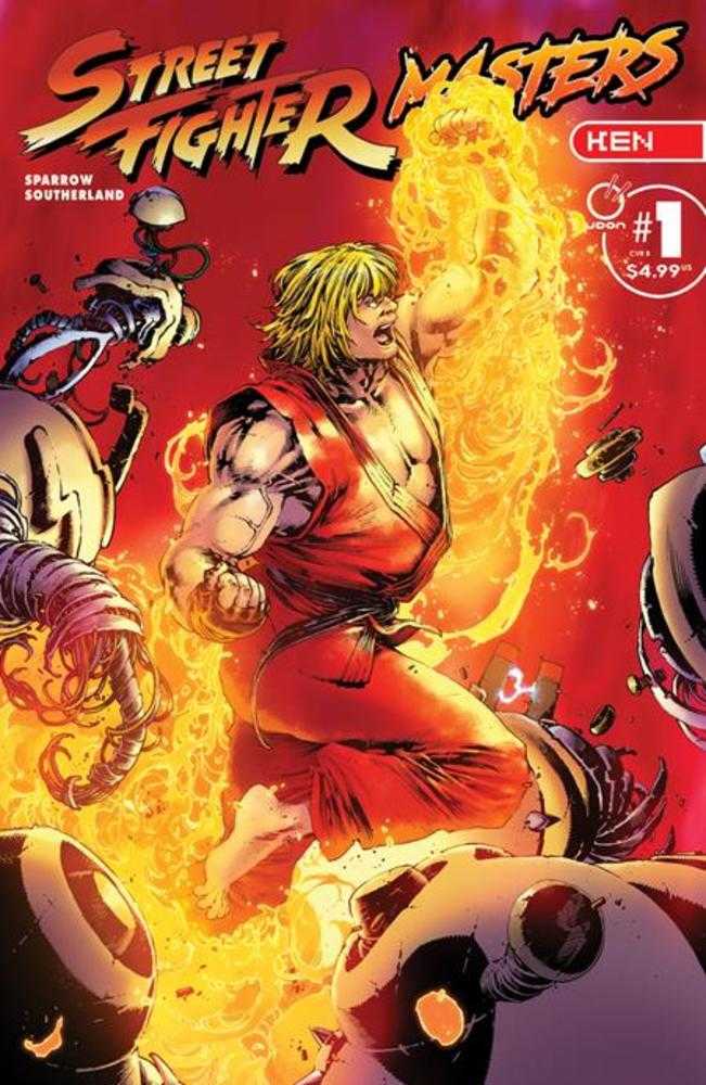 Street Fighter Masters Ken 1 (One Shot) Cover B Matthew Weldon Variant - gabescaveccc