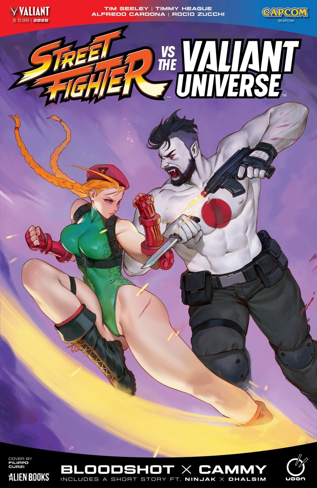 Street Fighter vs. The Valiant Universe Special Cover A (Curzi) - gabescaveccc