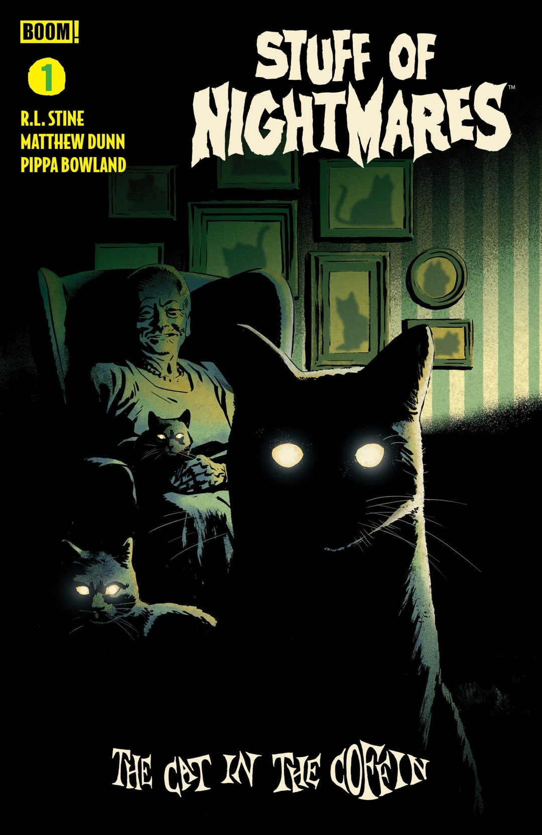 Stuff Of Nightmares: The Cat In The Coffin 1 C Homage Variant (Dressed, Gorham) - gabescaveccc