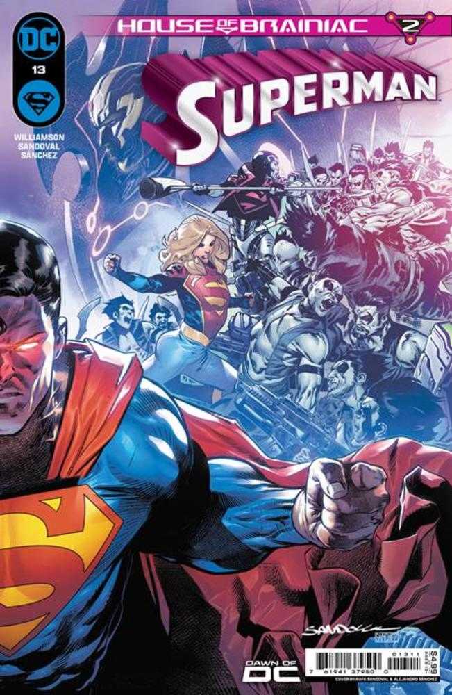 Superman #13 Cover A Rafa Sandoval Connecting (House Of Brainiac) - gabescaveccc