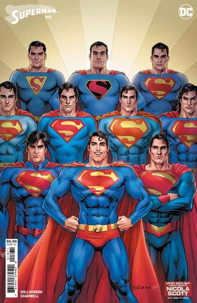 Superman #18 Cover E Nicola Scott Artist Spotlight Card Stock Variant (Absolute Power) - gabescaveccc