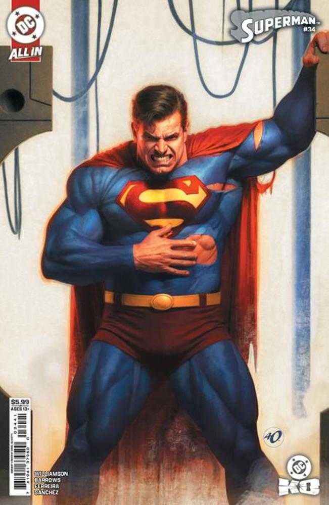Superman 34 Cover D Ariel Olivetti Card Stock Variant (DC K.O.) - gabescaveccc