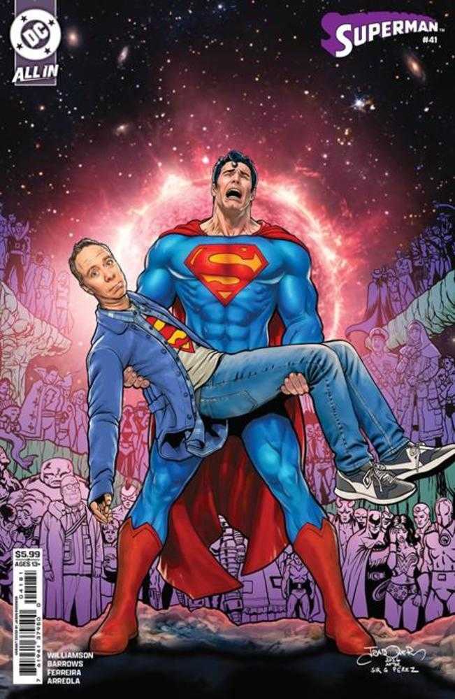 Superman 41 Cover F Jason Badower Stuart Fails To Save The Universe Card Stock Variant (Kingdom Of Zod) - gabescaveccc