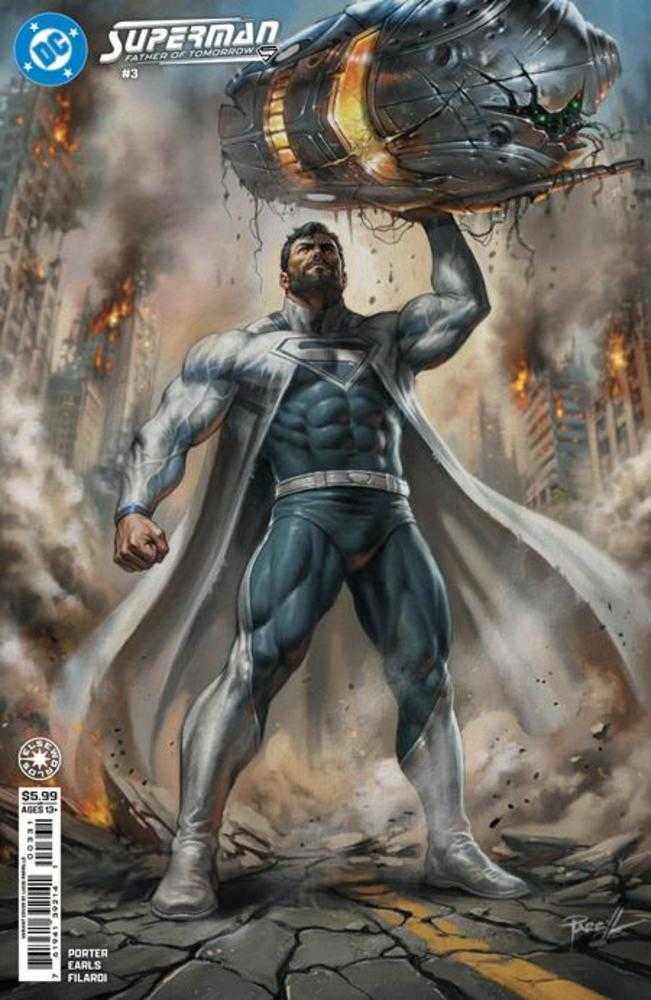 Superman Father Of Tomorrow 3 (Of 6) Cover C Lucio Parrillo Card Stock Variant - gabescaveccc