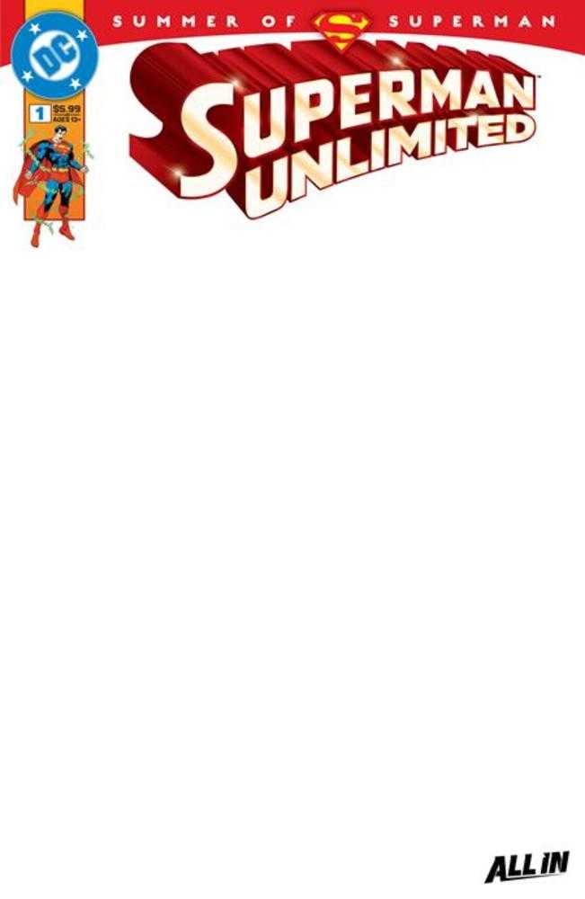 Superman Unlimited #1 Cover I Blank Card Stock Variant - gabescaveccc