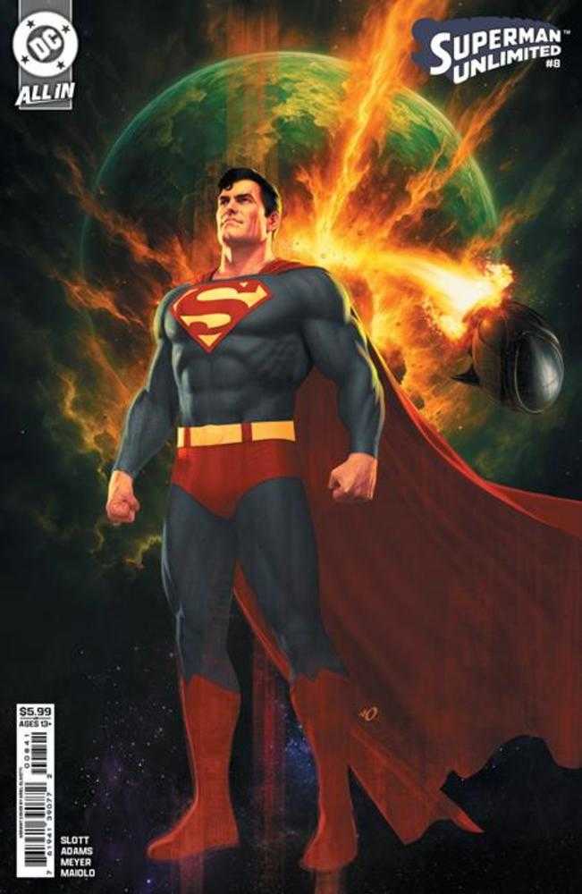 Superman Unlimited 8 Cover D Ariel Olivetti Card Stock Variant - gabescaveccc