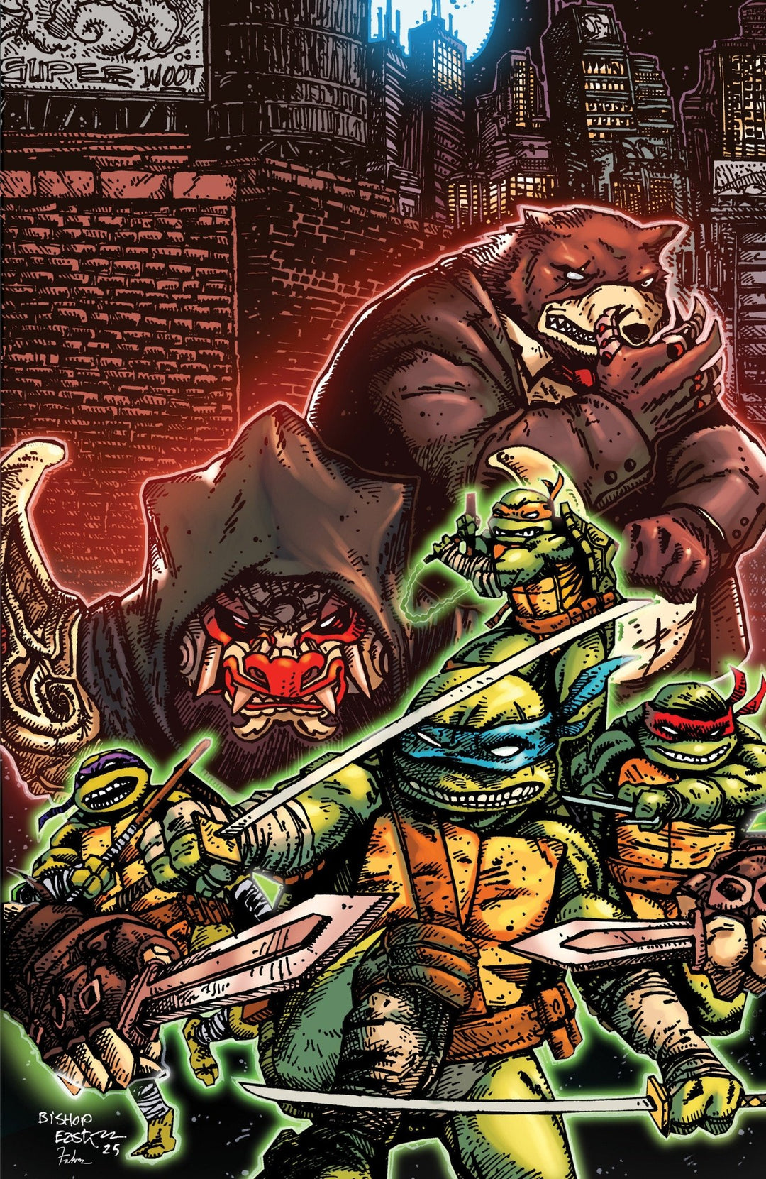 Teenage Mutant Ninja Turtles 14 Variant Ri (25) (Eastman & Bishop Full Art) - gabescaveccc