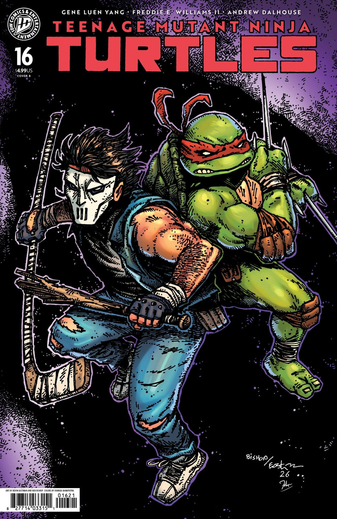 Teenage Mutant Ninja Turtles 16 Variant B (Eastman & Bishop) - gabescaveccc