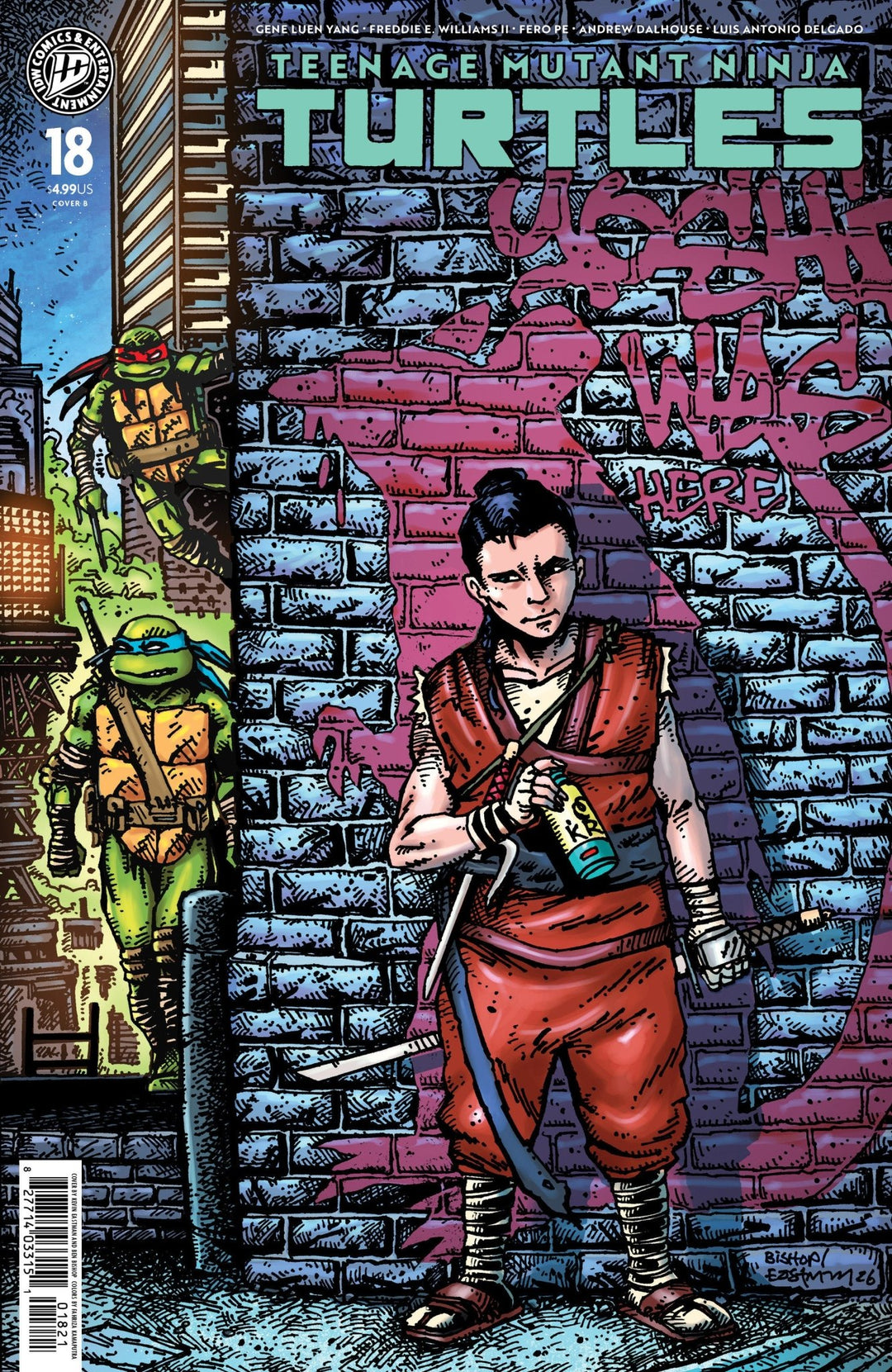 Teenage Mutant Ninja Turtles 18 Variant B (Eastman & Bishop) - gabescaveccc