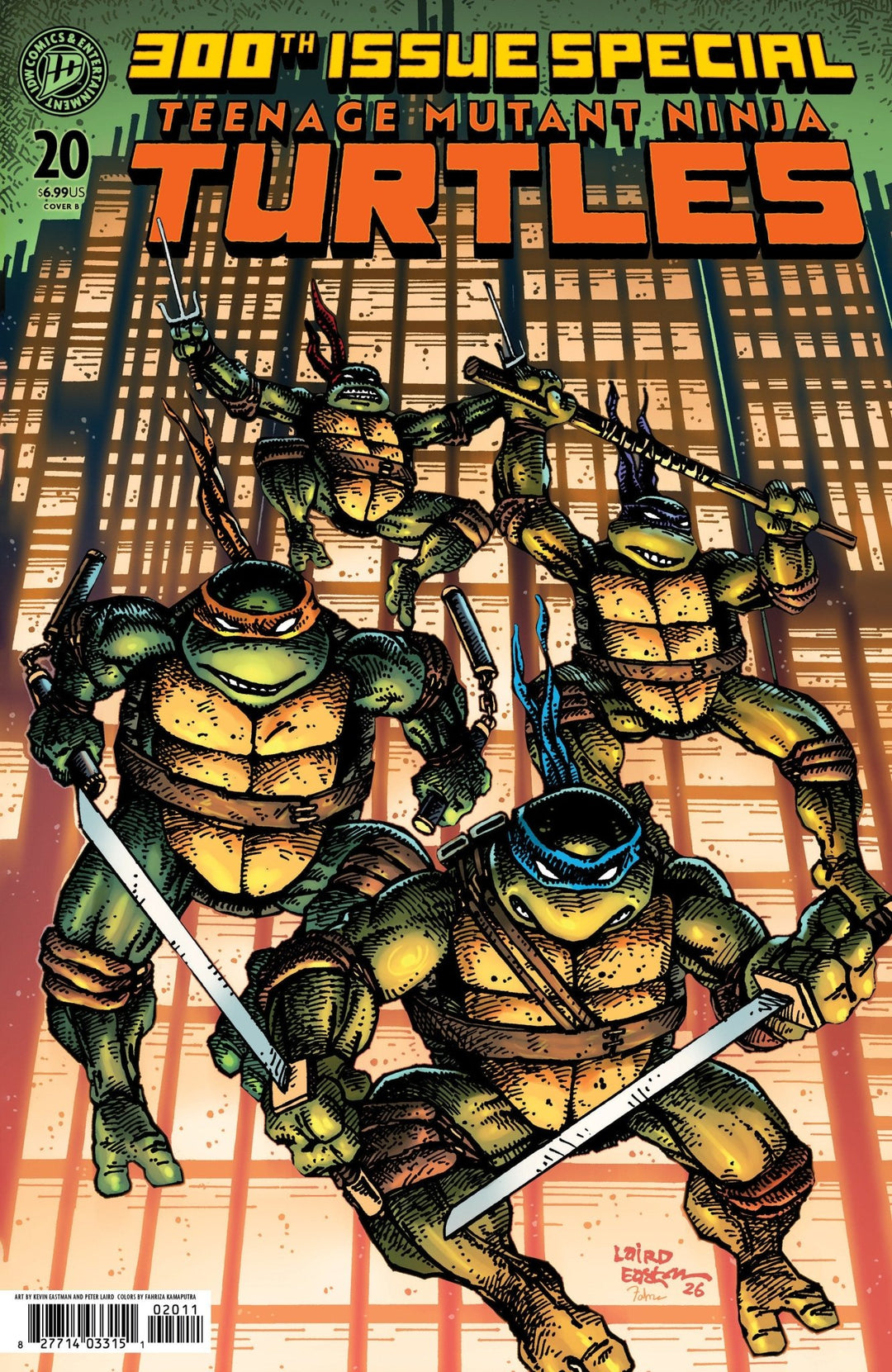 Teenage Mutant Ninja Turtles 20: 300th Issue Special Variant B (Eastman & Laird) - gabescaveccc