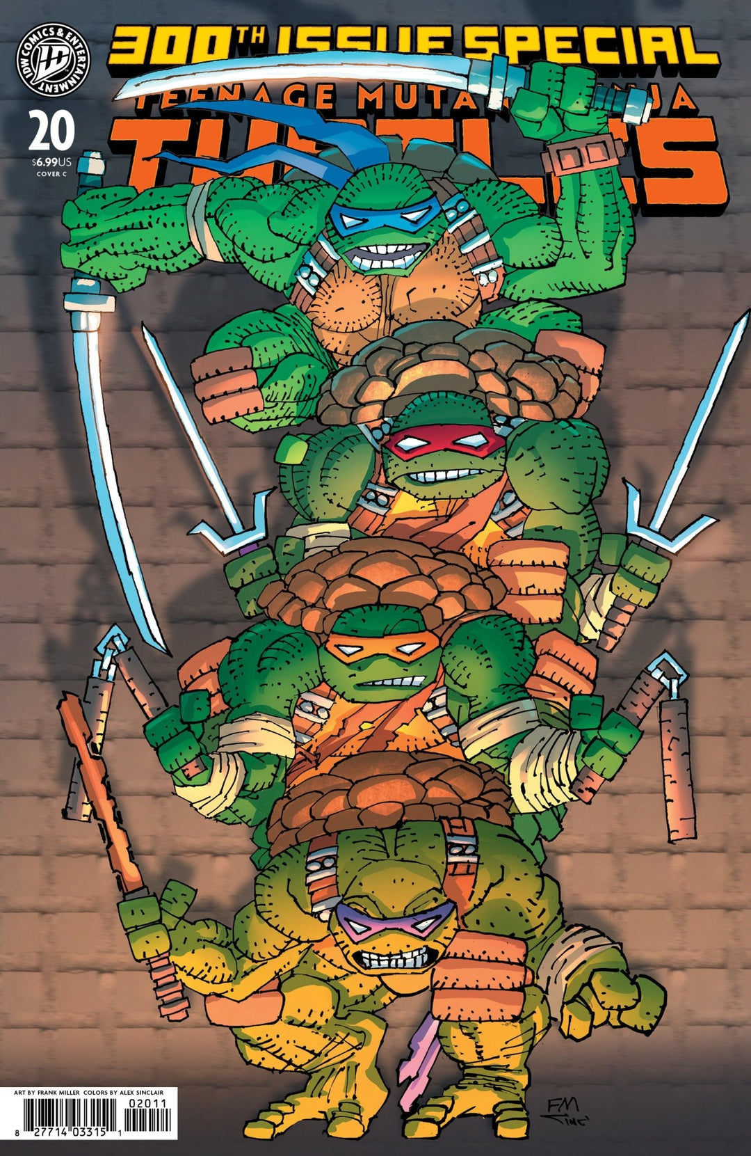 Teenage Mutant Ninja Turtles 20: 300th Issue Special Variant C (Miller) - gabescaveccc