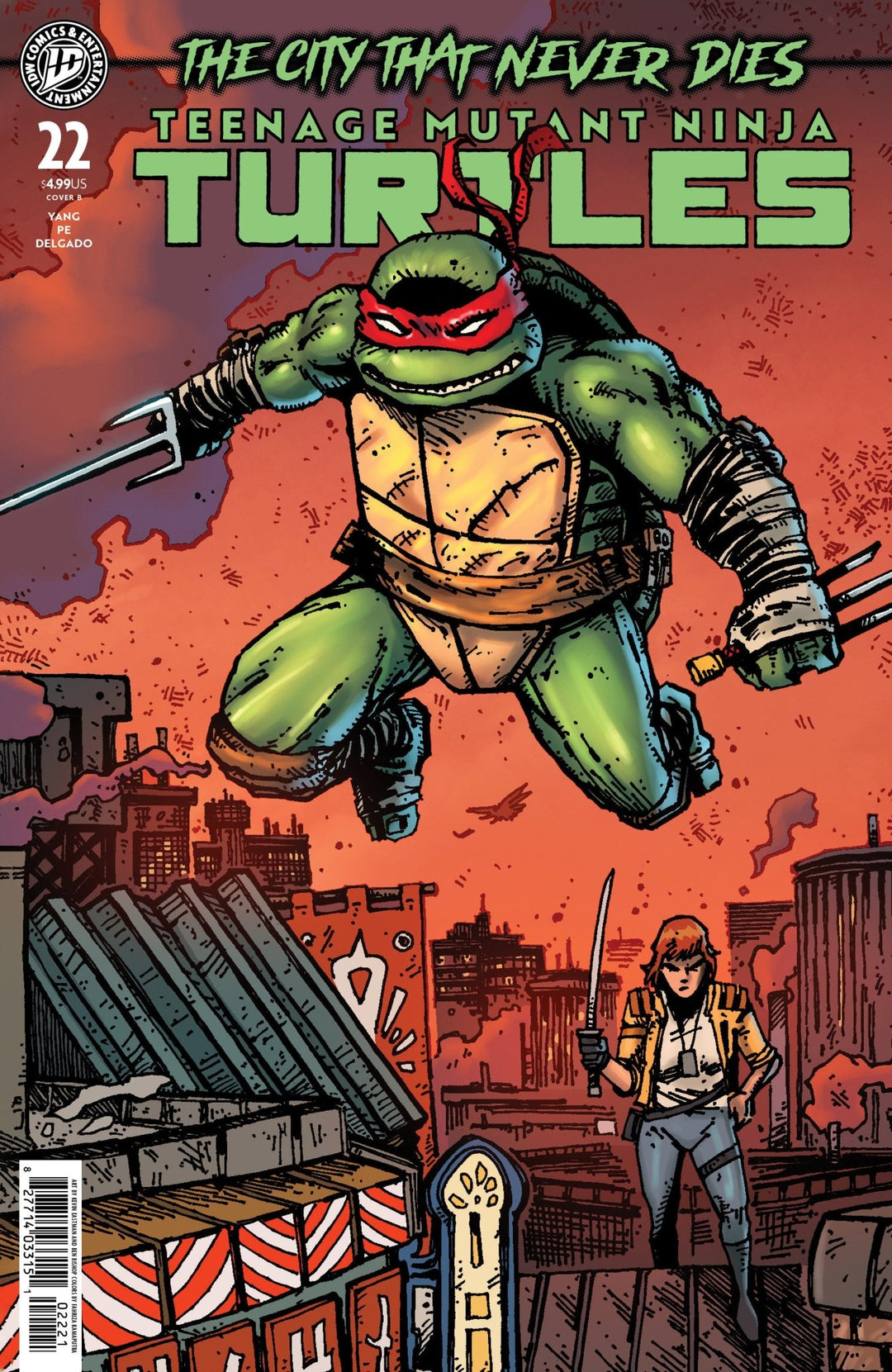 Teenage Mutant Ninja Turtles 22 Variant B (Eastman & Bishop) - gabescaveccc