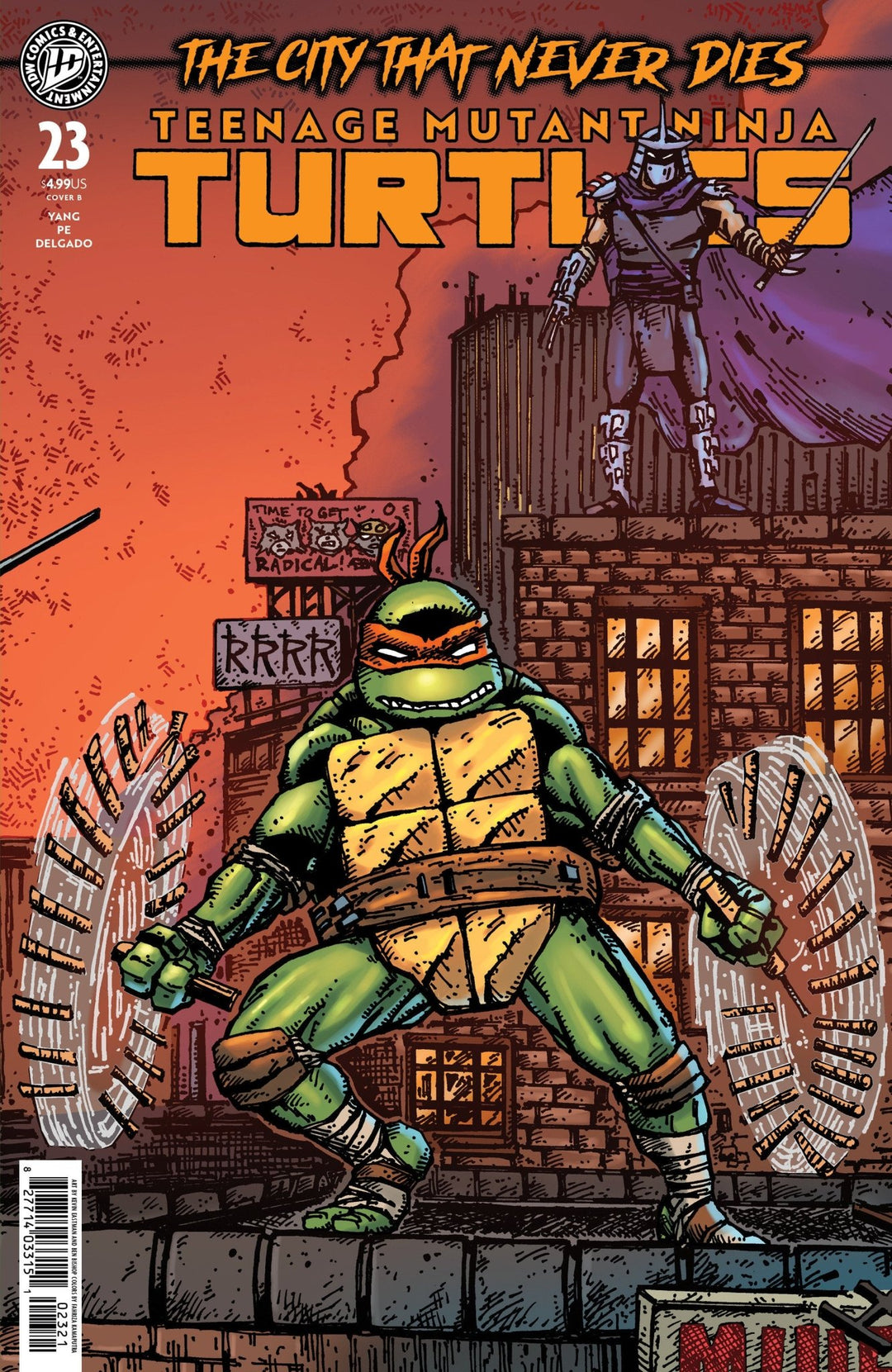 Teenage Mutant Ninja Turtles #23 Variant B (Eastman & Bishop) - gabescaveccc
