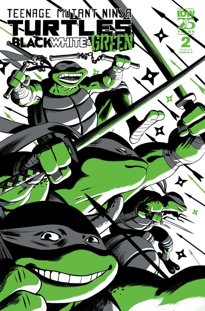 Teenage Mutant Ninja Turtles: Black, White, And Green #2 Cover A (RodríGuez) - gabescaveccc