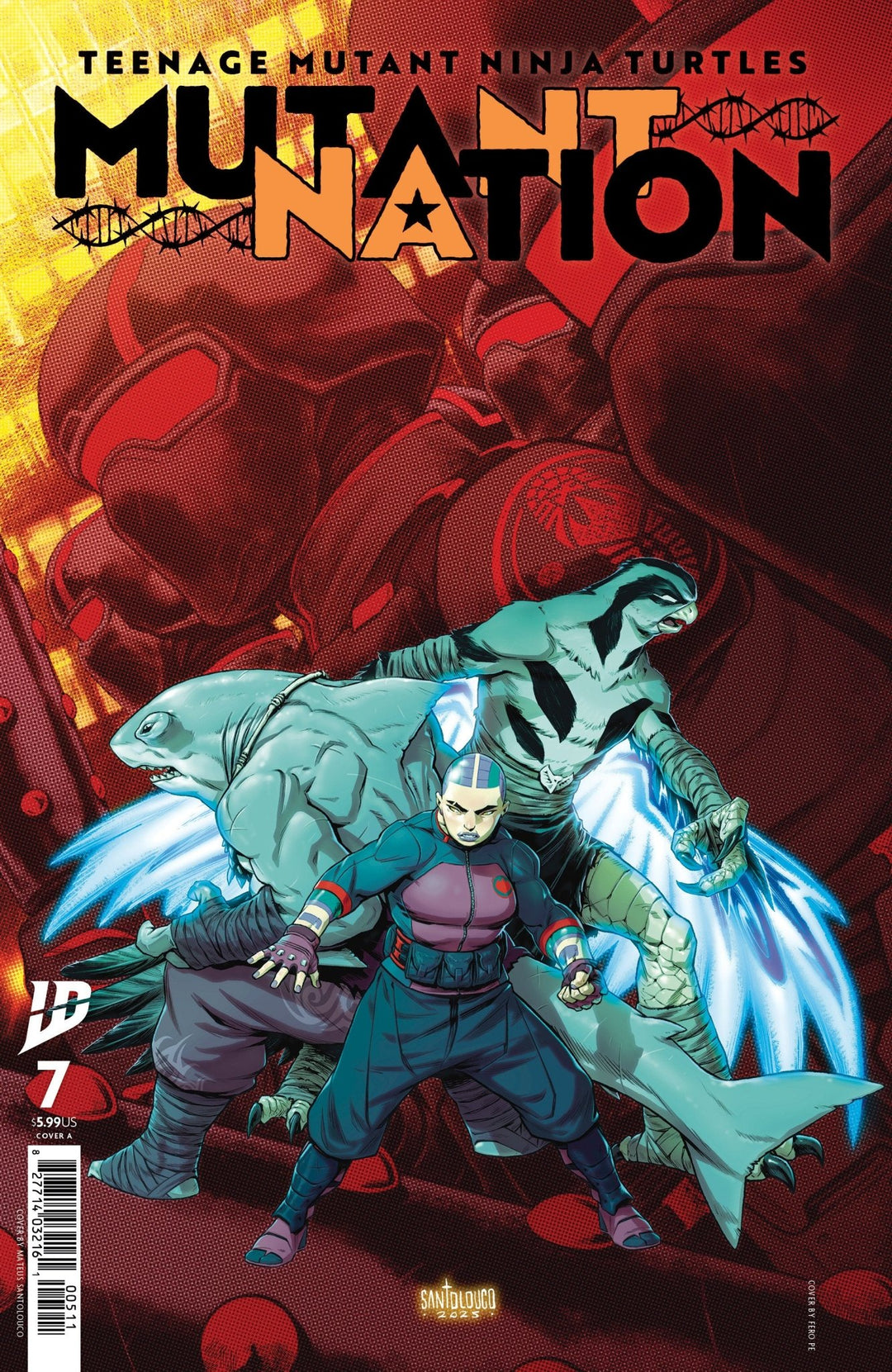 Teenage Mutant Ninja Turtles: Mutant Nation 7 Cover A (Santolouco) - gabescaveccc