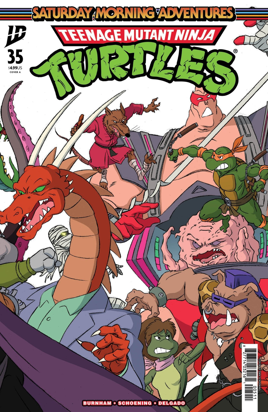 Teenage Mutant Ninja Turtles: Saturday Morning Adventures 35 Cover A (Schoening Connecting Cover Set) - gabescaveccc