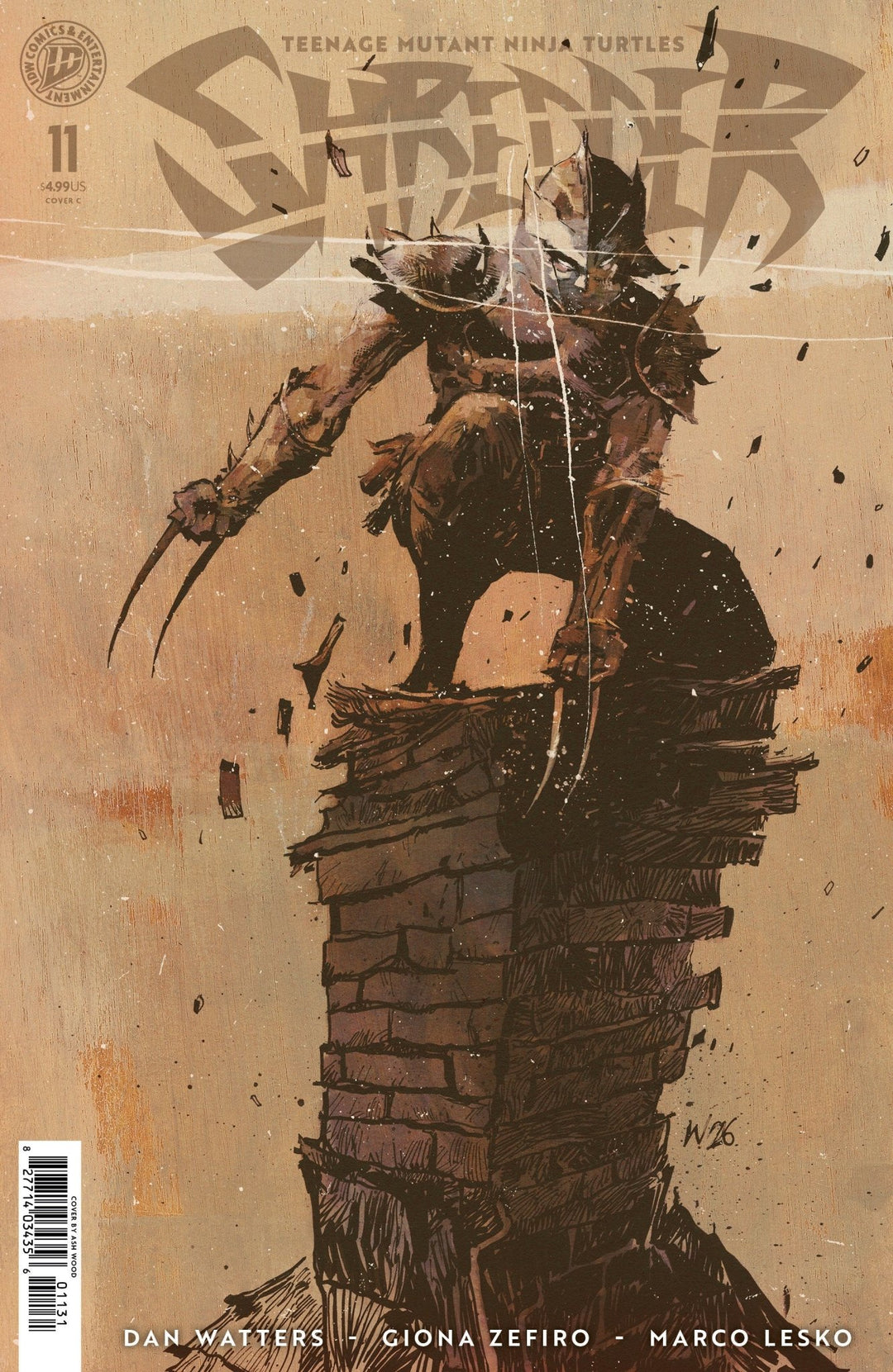 Teenage Mutant Ninja Turtles: Shredder 11 Variant C (Wood) - gabescaveccc