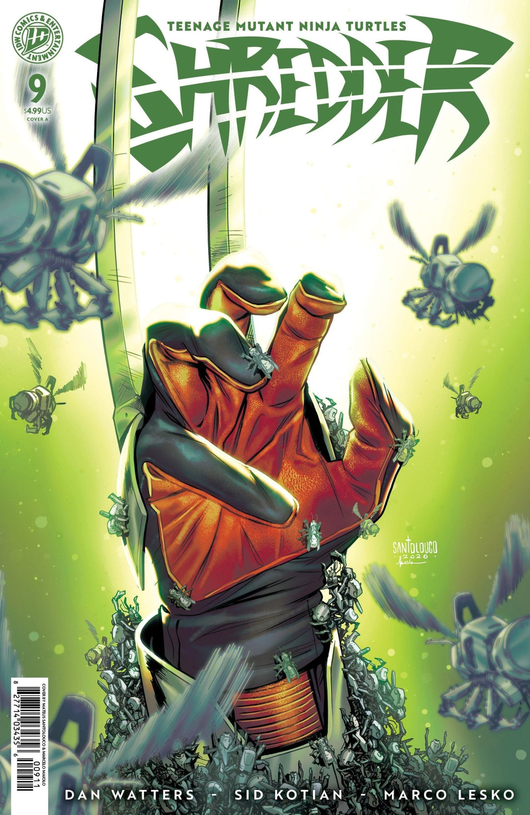 Teenage Mutant Ninja Turtles: Shredder 9 Cover A (Santolouco) - gabescaveccc