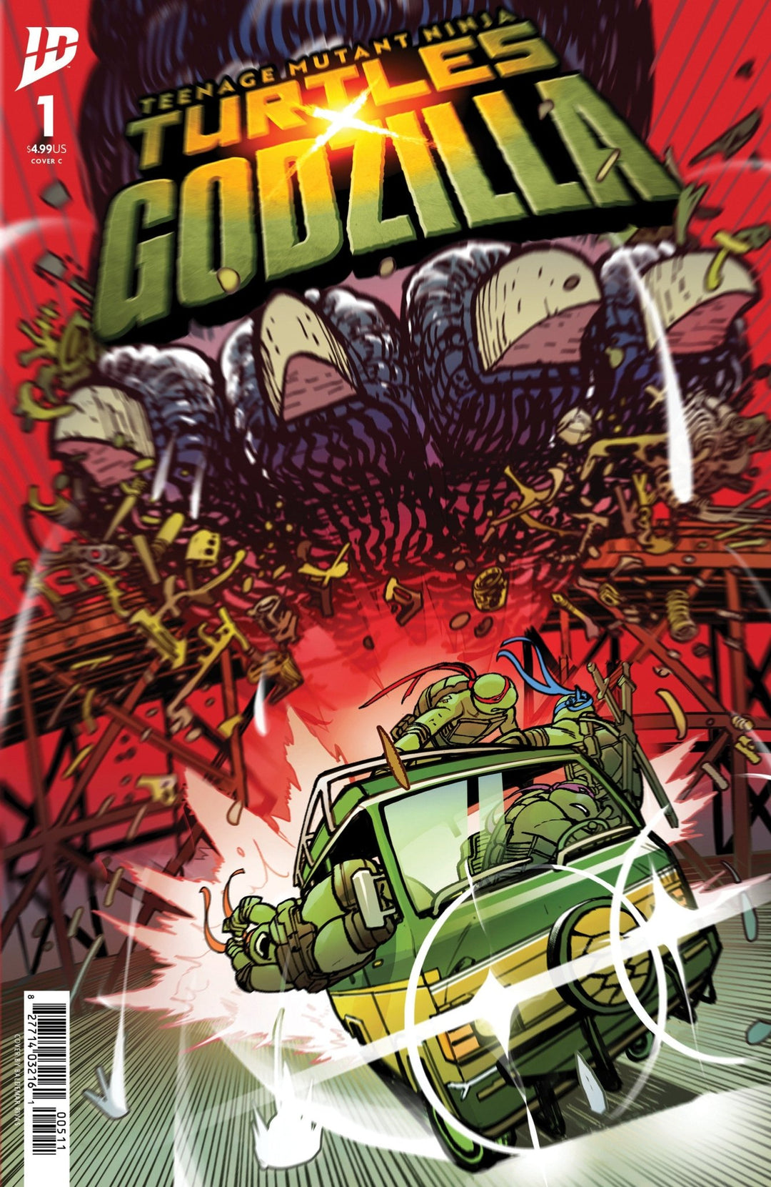 Teenage Mutant Ninja Turtles X Godzilla 1 Variant C (Rivas) - gabescaveccc