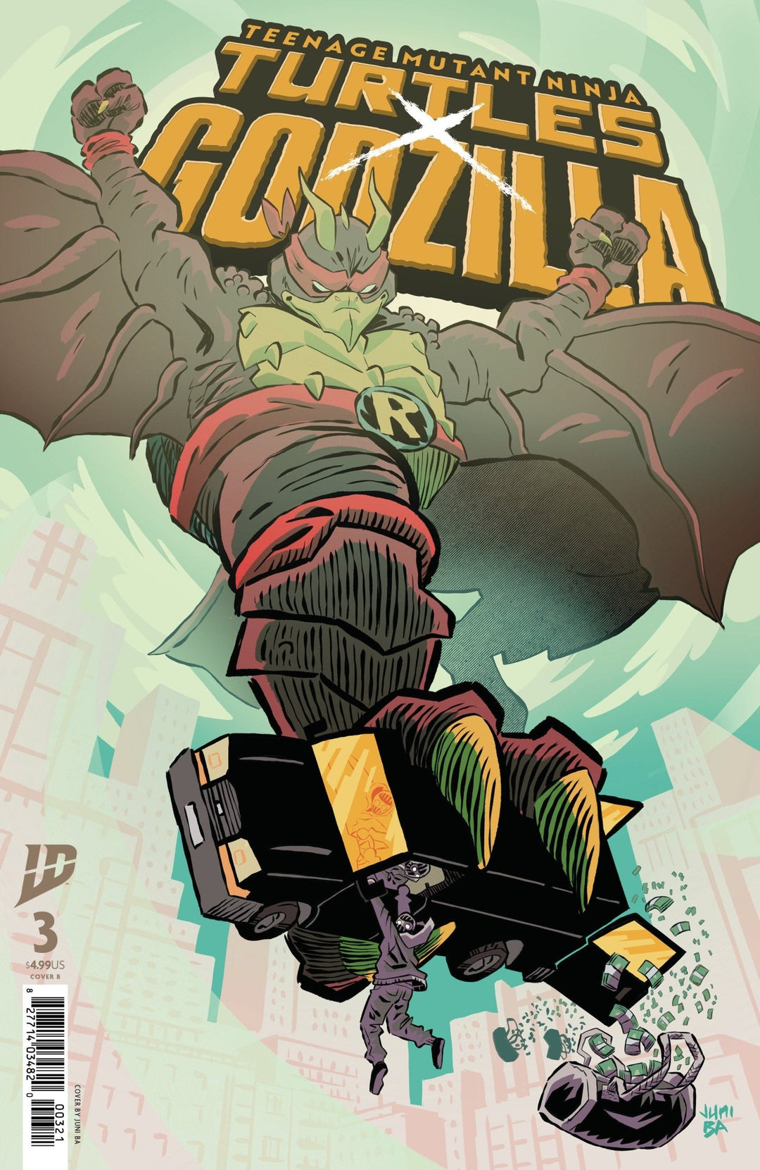 Teenage Mutant Ninja Turtles X Godzilla 3 Variant B (Ba) - gabescaveccc