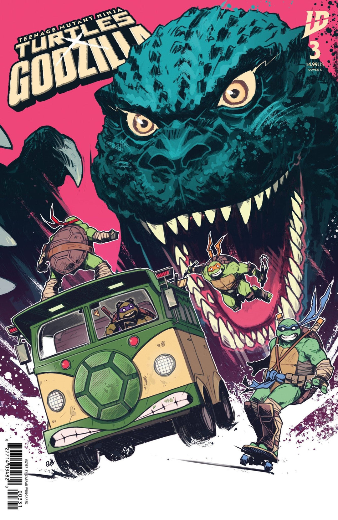 Teenage Mutant Ninja Turtles X Godzilla 3 Variant C (Wijngaard) - gabescaveccc