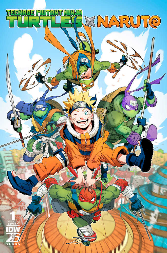 Teenage Mutant Ninja Turtles X Naruto #1 Cover A (JiméNez) - gabescaveccc