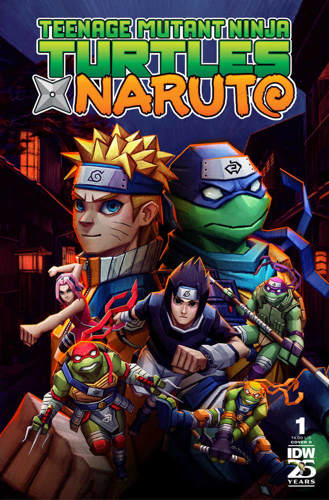 Teenage Mutant Ninja Turtles X Naruto #1 Variant D (Moncayo) - gabescaveccc