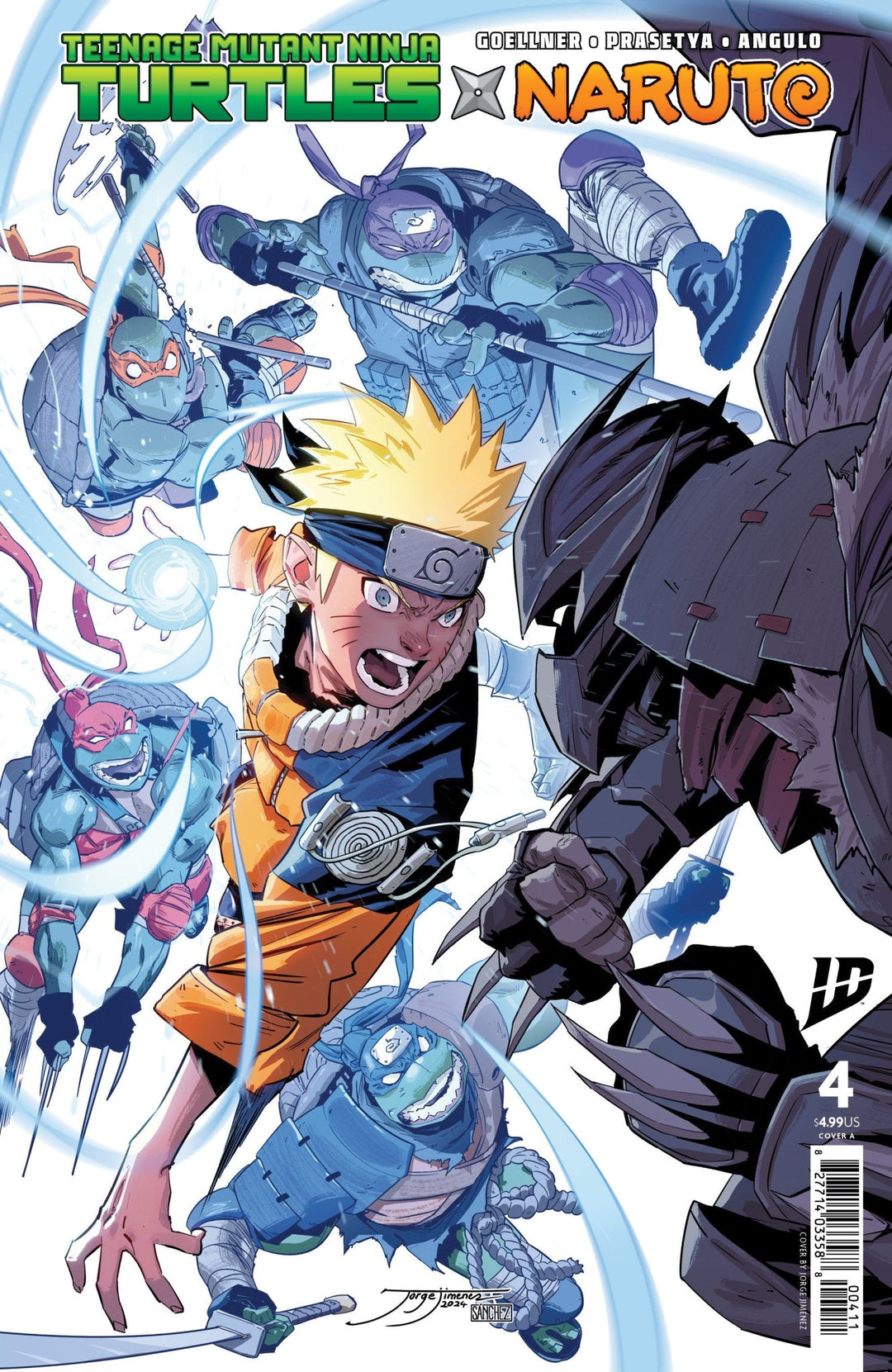 Teenage Mutant Ninja Turtles X Naruto 4 Cover A (JiméNez) - gabescaveccc
