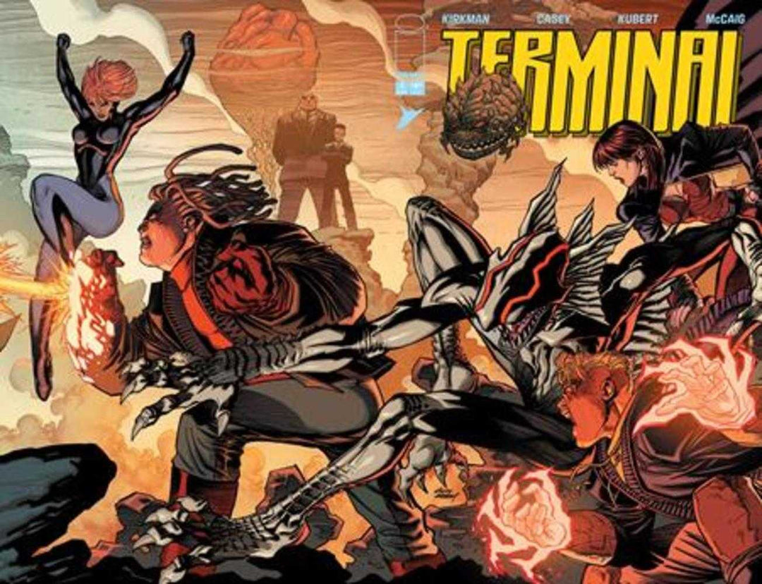 Terminal 1 Cover B Andy Kubert & Dave Mccaig Connecting Wraparound Variant (Mature) - gabescaveccc