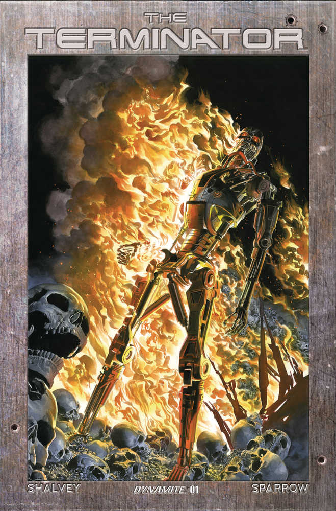 Terminator #1 Cover E Ross Burning Earth Icon - gabescaveccc