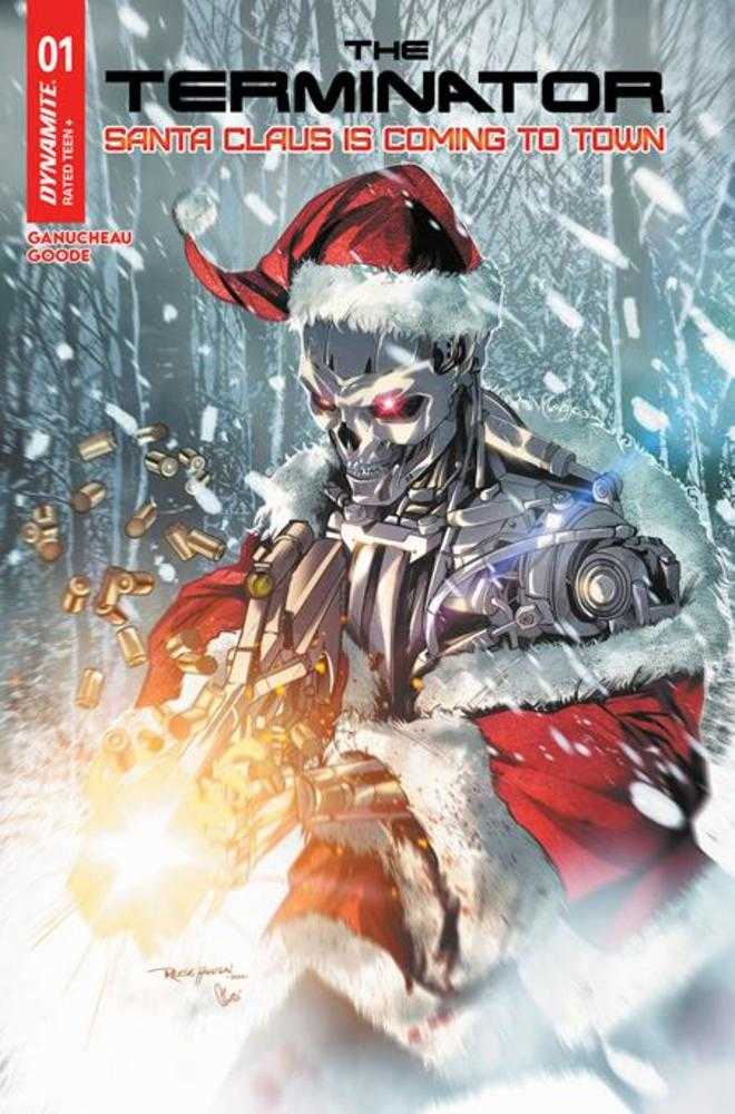 Terminator Santa Claus Is Coming To Town 1 (One Shot) Cover C Reese Hannigan Variant - gabescaveccc