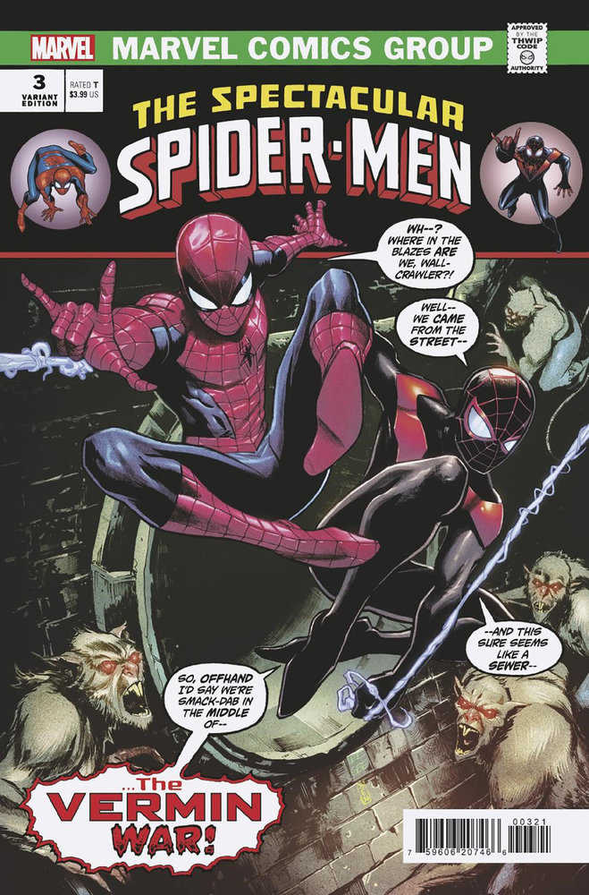 The Spectacular Spider-Men #3 Lee Garbett Homage Variant - gabescaveccc