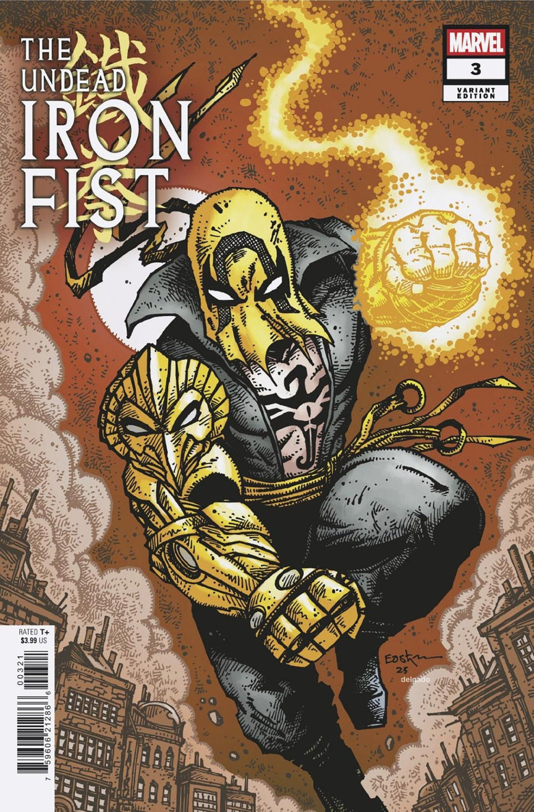 The Undead Iron Fist 3 Kevin Eastman Variant - gabescaveccc