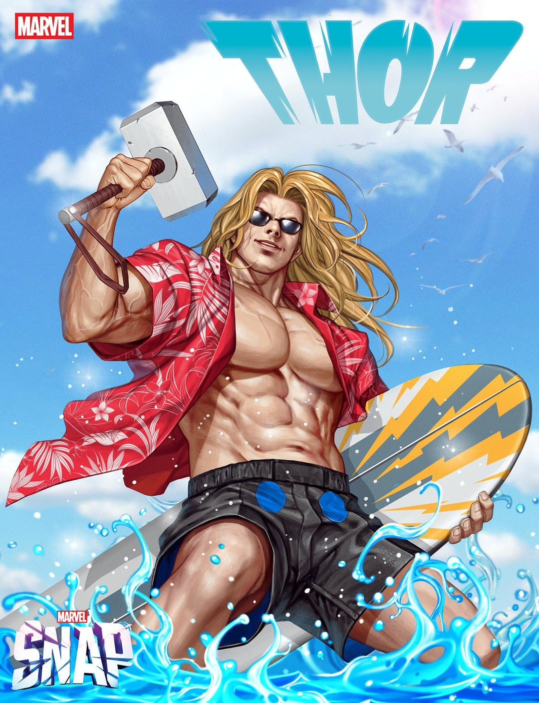 Thor 800 Inhyuk Lee Marvel Snap Swimsuit Variant - gabescaveccc