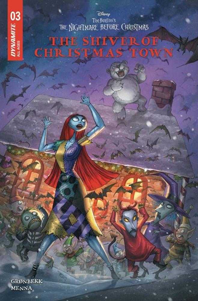 Tim Burtons The Nightmare Before Christmas The Shiver Of Christmas Town 3 Cover C Alan Quah Variant - gabescaveccc