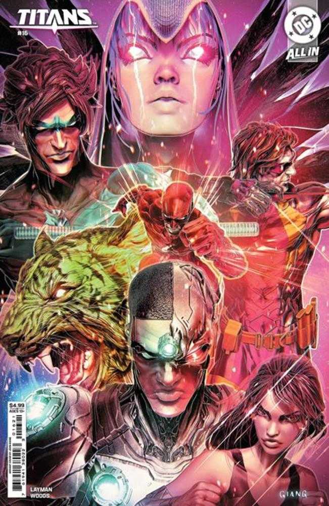 Titans #16 Cover C John Giang Card Stock Variant - gabescaveccc