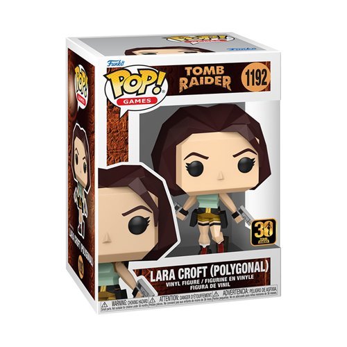Tomb Raider Lara Croft (Polygonal) Funko Pop! Vinyl Figure 1192 - gabescaveccc