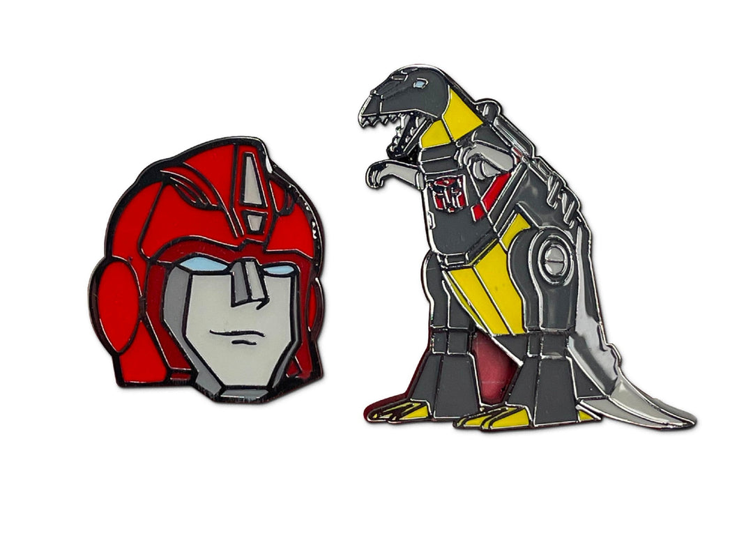 Transformers Autobots Hot Rod And Grimlock 2 Pack Enamel Pin Set - gabescaveccc