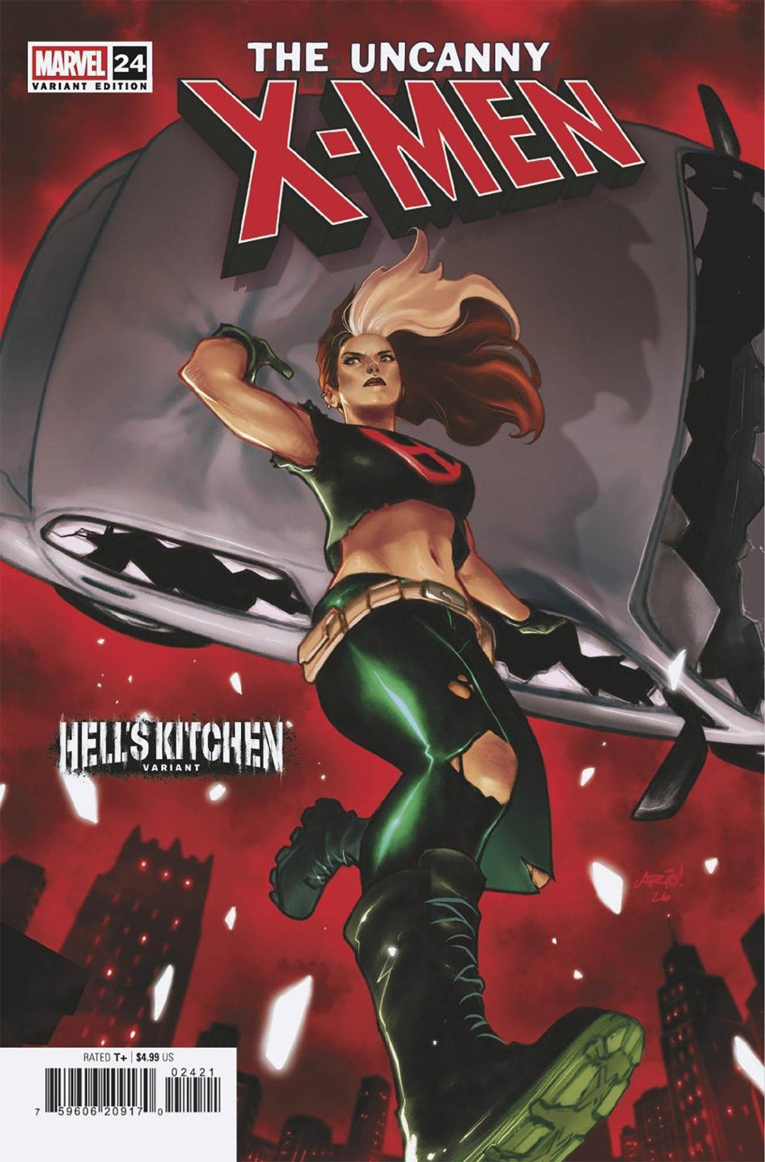 Uncanny X - Men 24 Ario Anindito Hell's Kitchen Variant - gabescaveccc