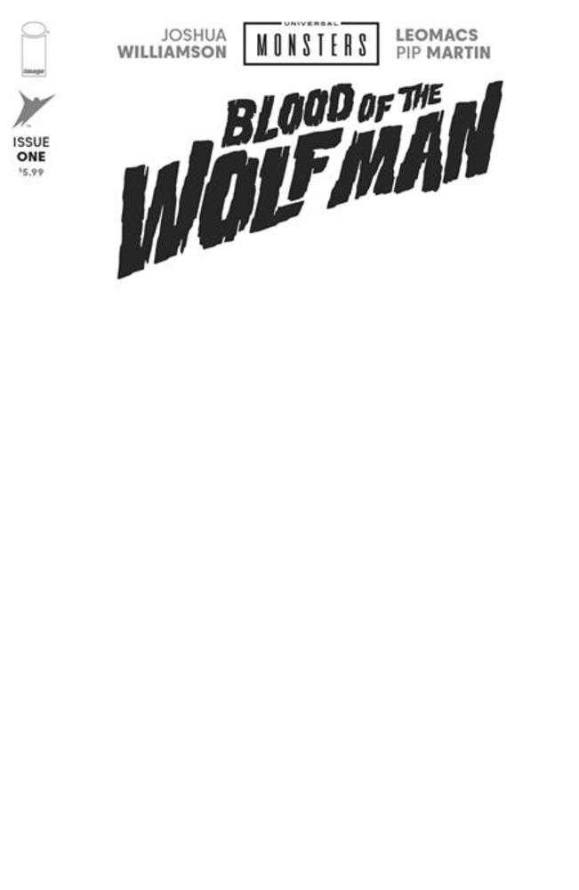 Universal Monsters Blood Of The Wolf Man 1 (Of 4) Cover H Blank Sketch Variant - gabescaveccc