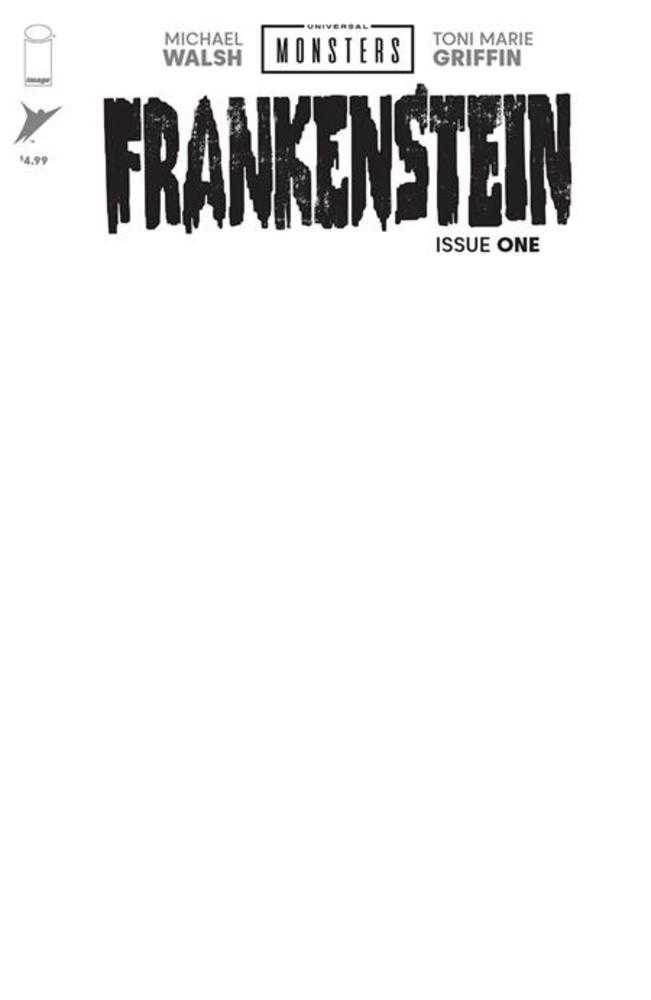 Universal Monsters Frankenstein #1 (Of 4) Cover H Blank Sketch Variant - gabescaveccc