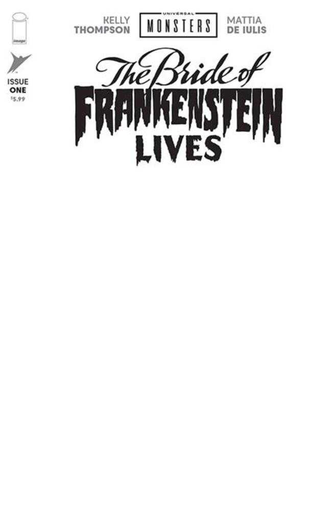 Universal Monsters The Bride Of Frankenstein Lives #1 (Of 4) Cover I Blank Sketch Variant - gabescaveccc