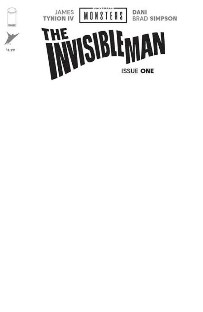 Universal Monsters The Invisible Man 1 (Of 4) Cover H Blank Sketch Variant - gabescaveccc