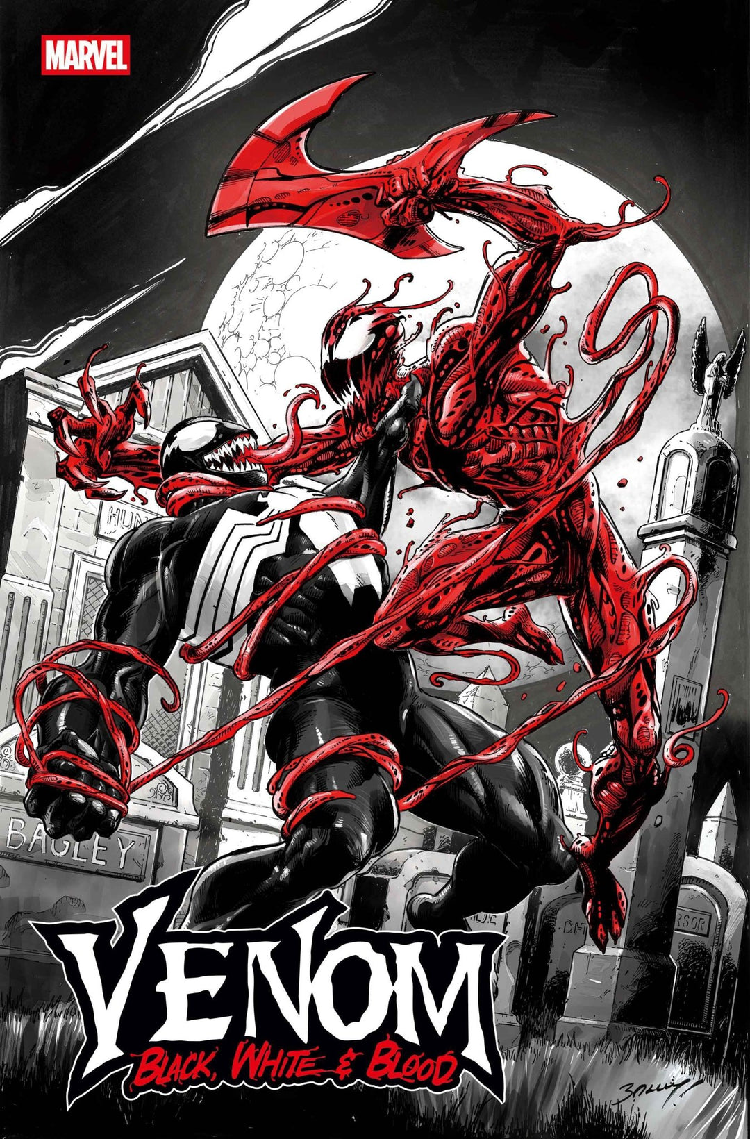 Venom: Black, White & Blood 1 Mark Bagley Variant - gabescaveccc