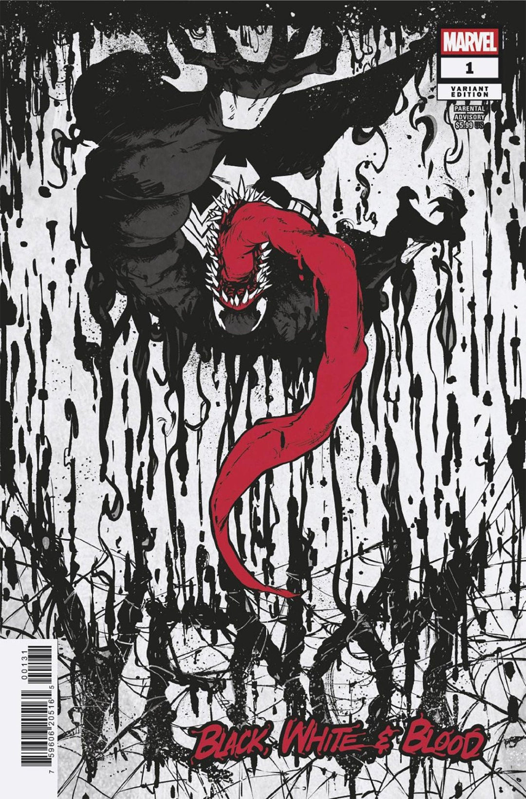 Venom: Black, White & Blood 1 Sanford Greene Variant - gabescaveccc