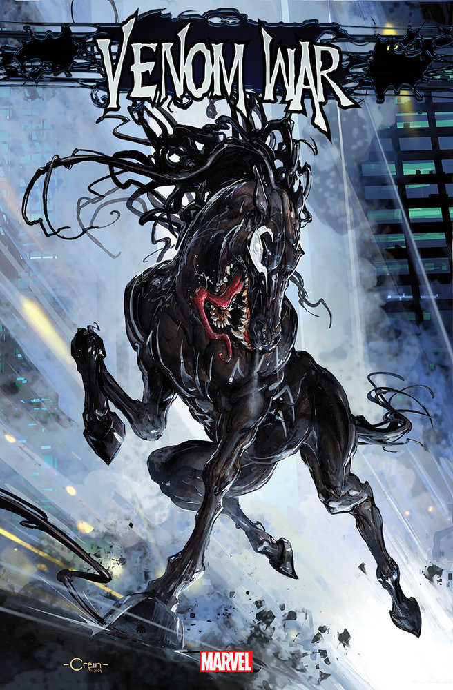 Venom War #1 (Of 5) Clayton Crain Venom Horse Variant - gabescaveccc